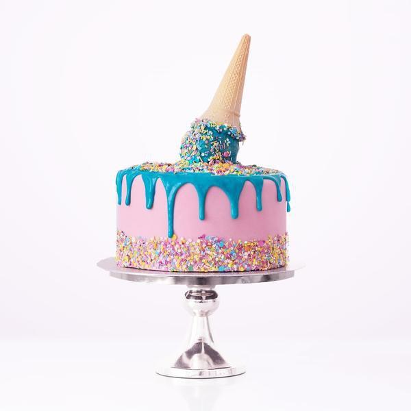 mybakerco Melting Ice Cream Cone Birthday Cake (48 Hours notice required)