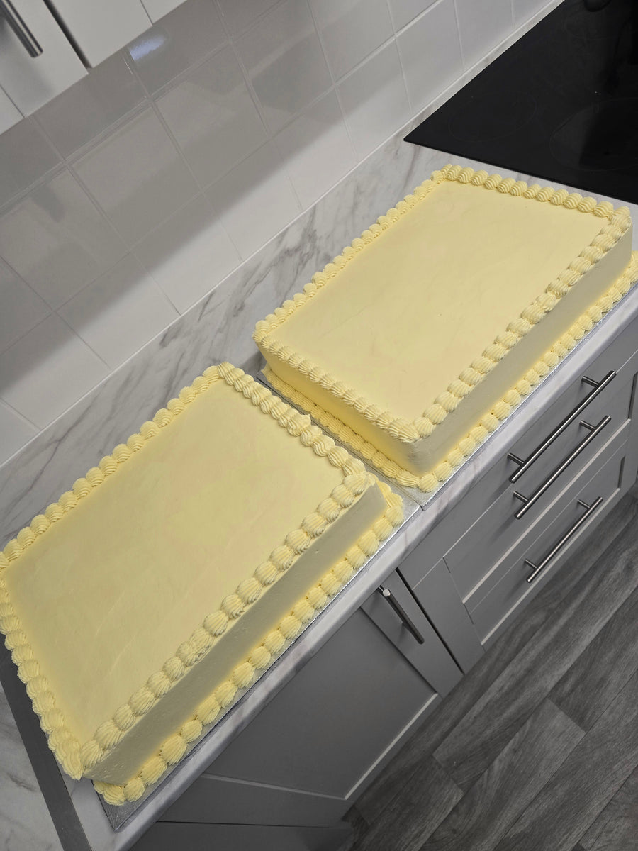 Simple Rectangular Sheet Cake - Serves 48 | My Baker