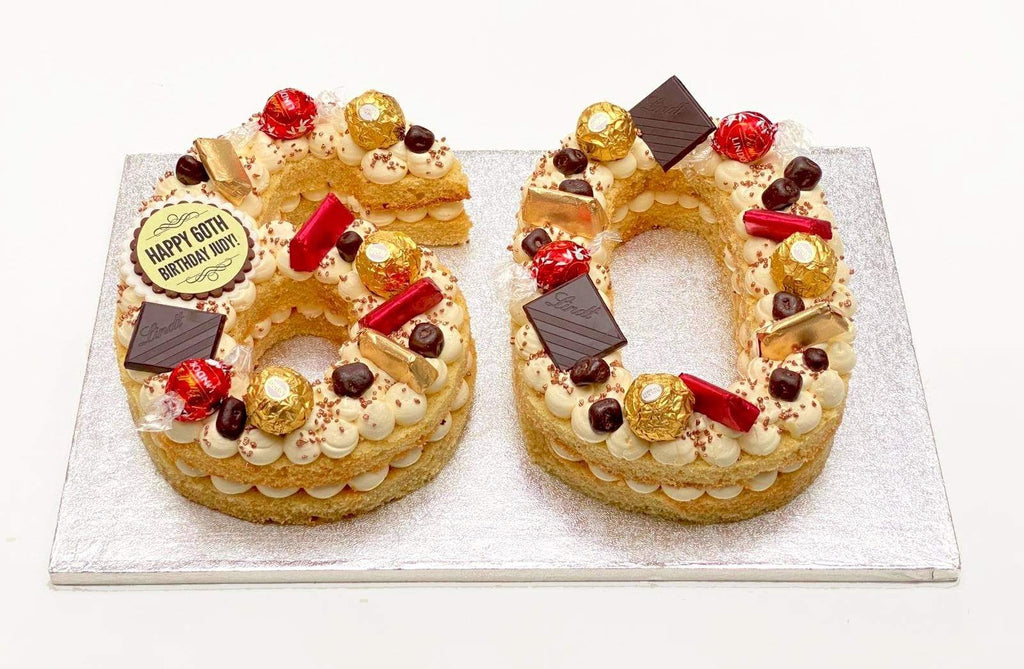 myBaker Online Shop Choose Your Number Cake (48 hours notice required)