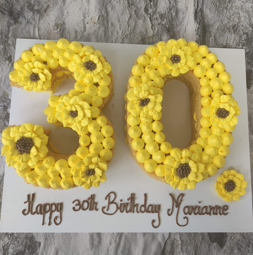 myBaker Online Shop Choose Your Number Cake (48 hours notice required)