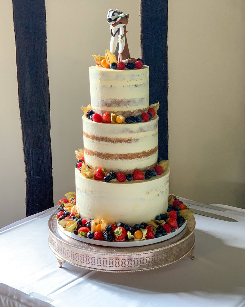 My Baker Copy of Semi Naked Wedding Cake
