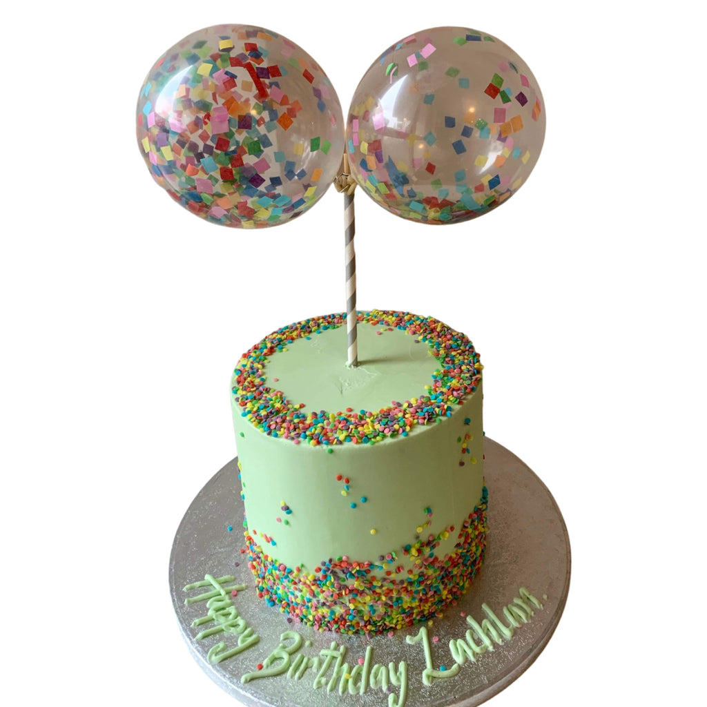 My Baker Eat Until You Pop Balloon Cake