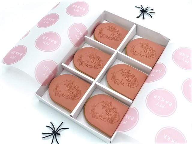 My Baker Halloween Skull Cookies (Rust)