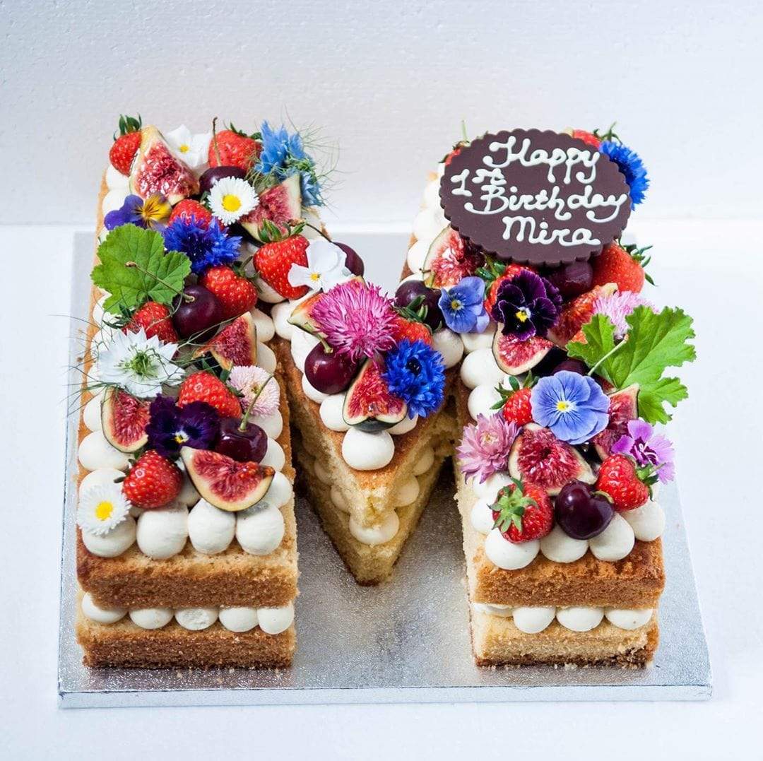 Letter Cake Personalised Birthday Delight My Baker