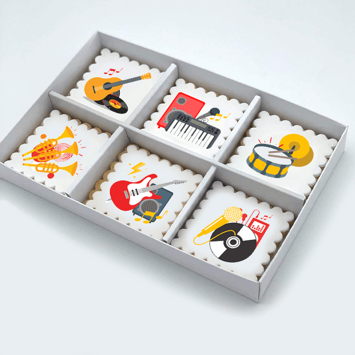 Musical Instrument Cookies: Guitar, Piano & More | My Baker