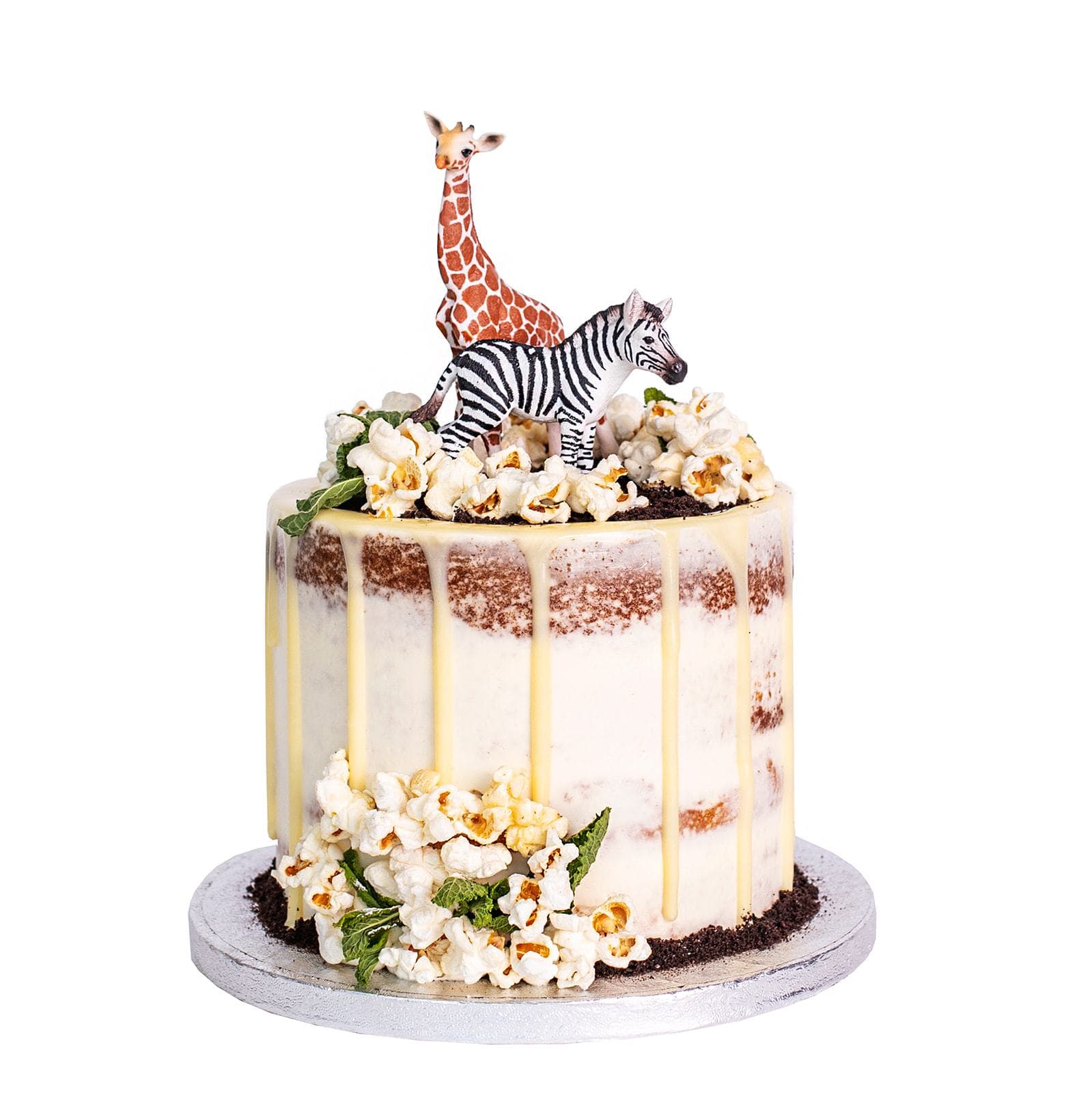Safari themed 1st birthday single tier Cake