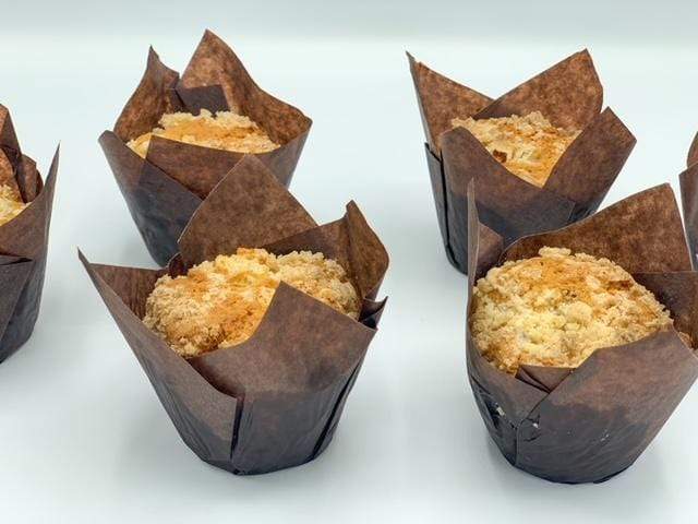 My Baker Pear Crumble Muffins (Gluten Free)