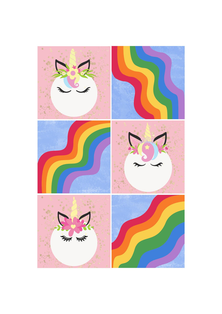 My Baker Rainbow Unicorn Cookies