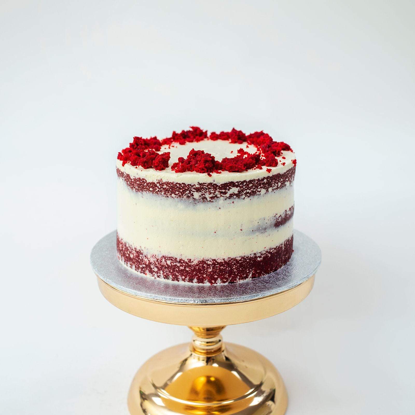 Semi Naked Red Velvet Cake – My Baker