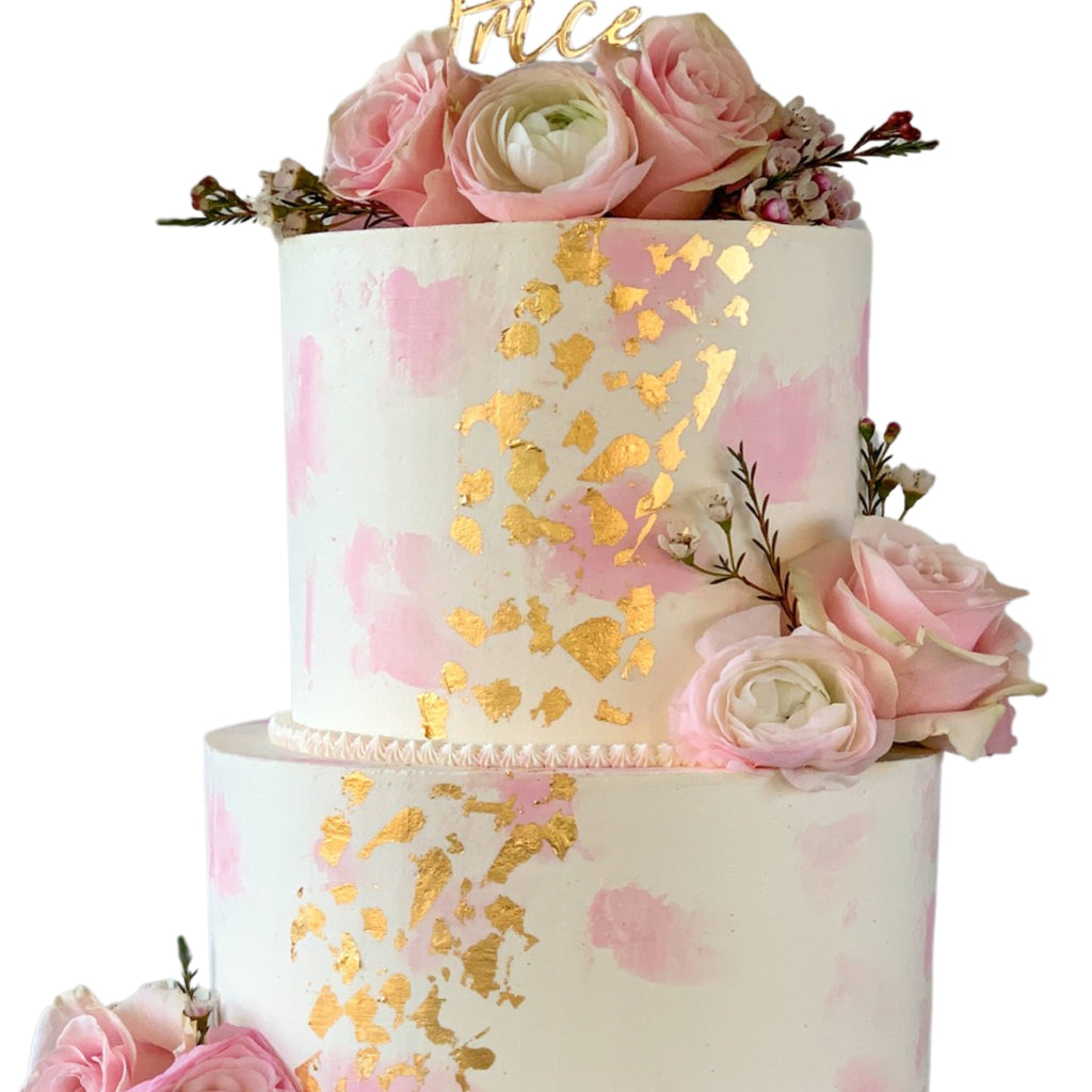 My Baker Watercolour to Canvas Wedding Cake