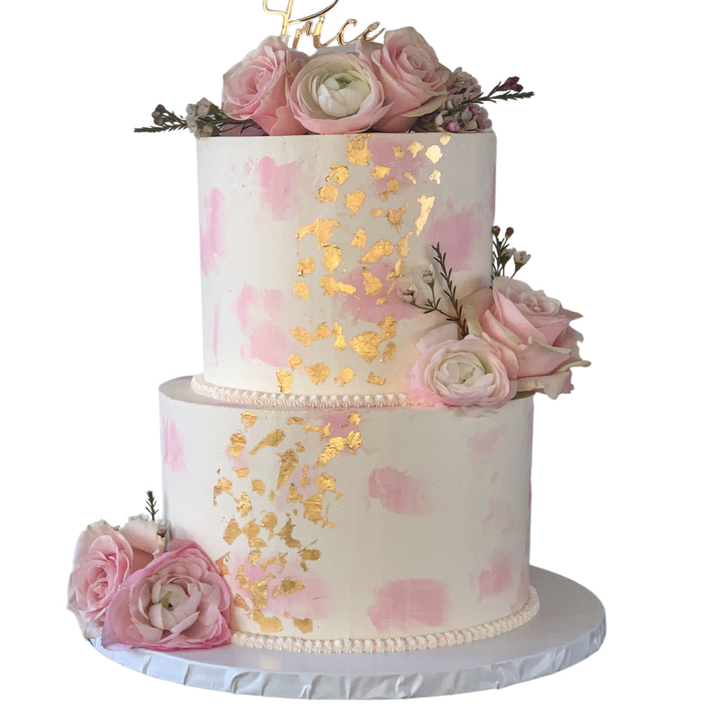 My Baker Watercolour to Canvas Wedding Cake