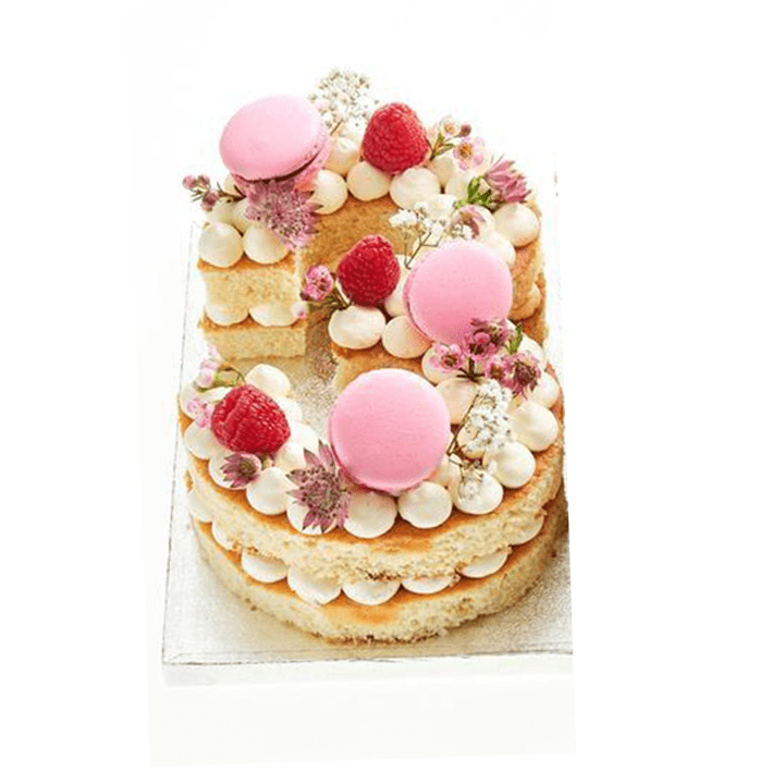 myBaker Online Shop Choose Your Number Cake (48 hours notice required)