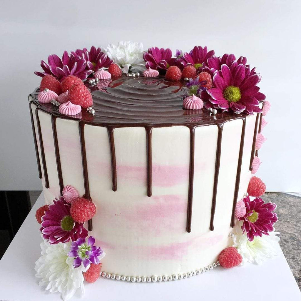 myBaker Online Shop Dripping in Raspberry Cake (48 Hours notice required)