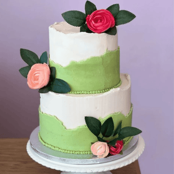 mybakerco NEW Split Colour Wedding Cake