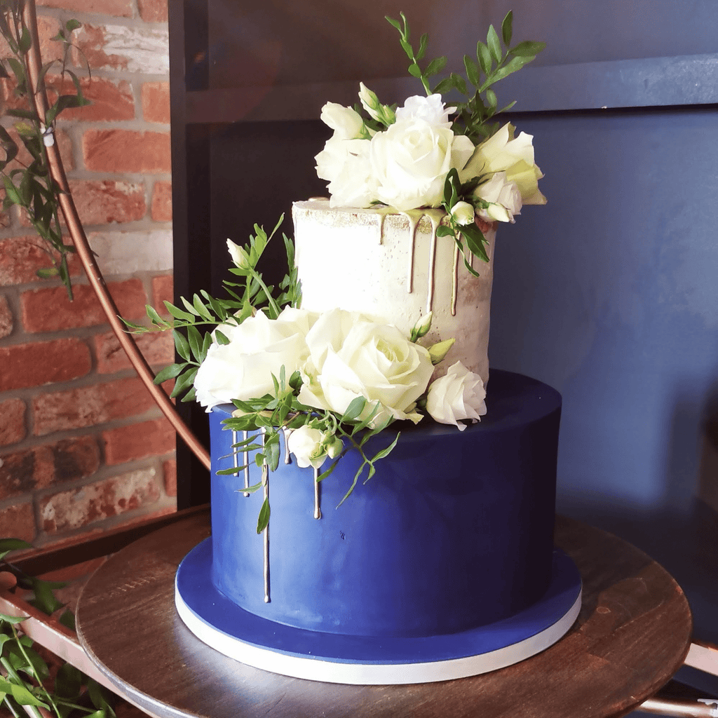 mybakerco NEW Two Colour Tiered Wedding Cake