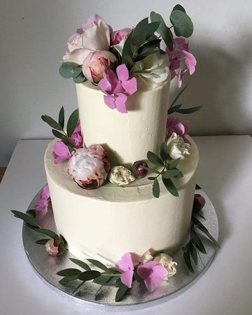 mybakerco Seasonal Foliage Wedding Cake (14 Days)